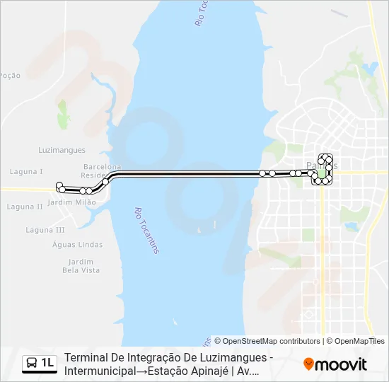 1L Bus Line Map
