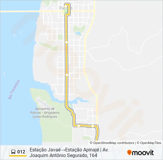 012 Bus Line Map