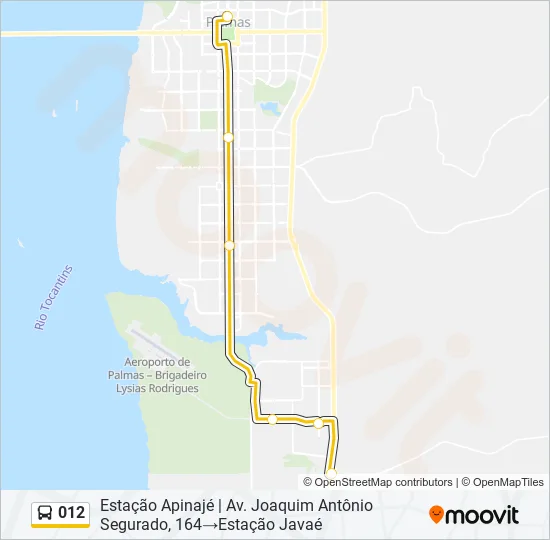 012 Bus Line Map