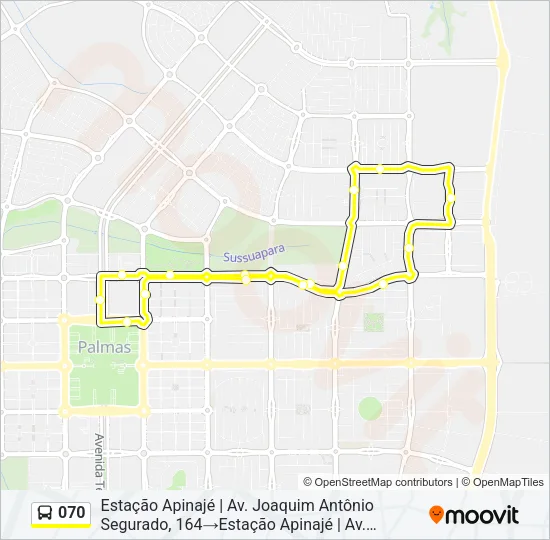 070 Bus Line Map