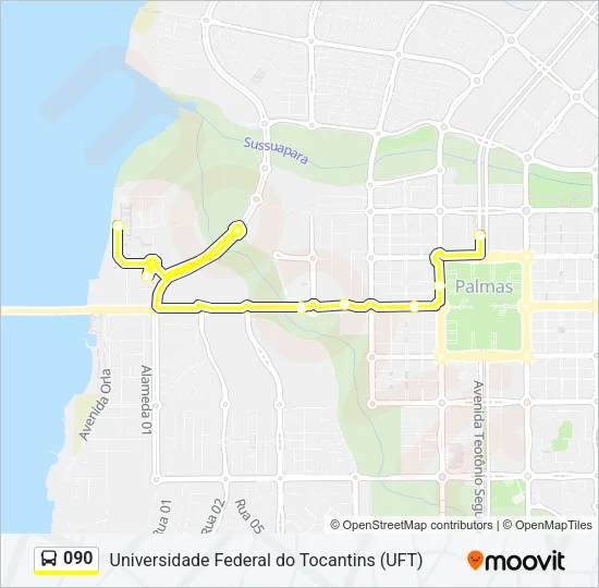 090 Bus Line Map
