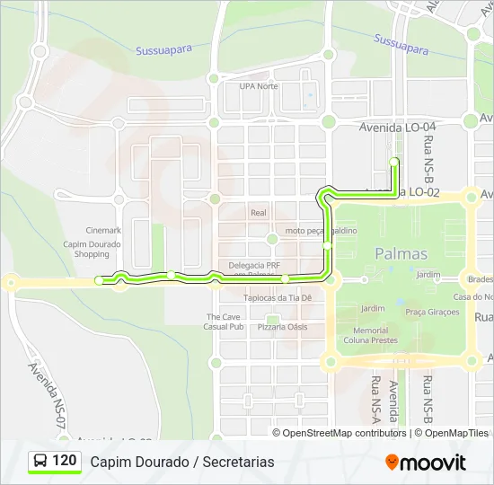 120 Bus Line Map
