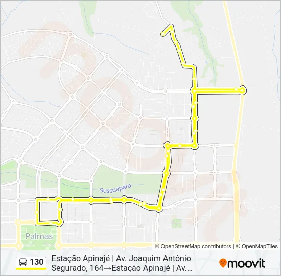 130 Bus Line Map