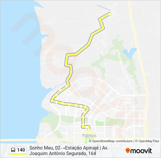140 Bus Line Map