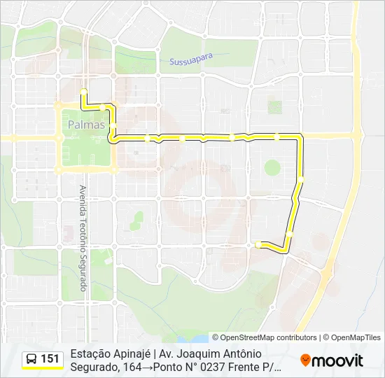 151 Bus Line Map