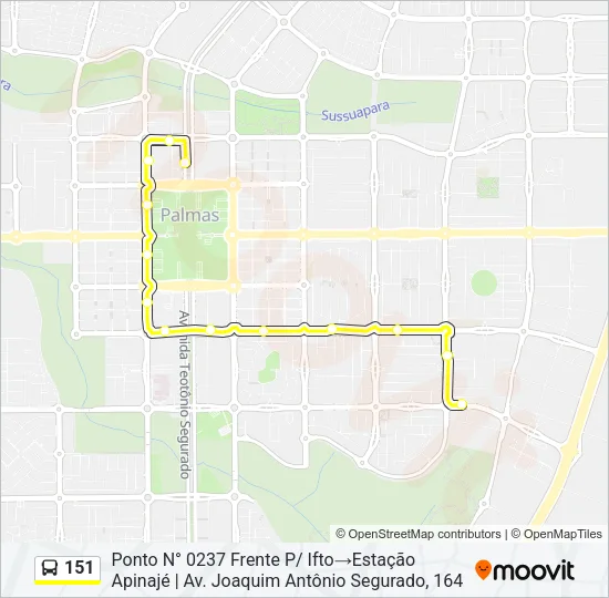 151 Bus Line Map