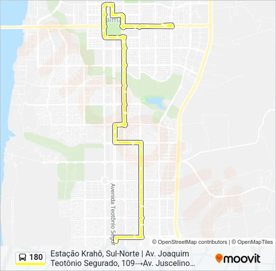 180 Bus Line Map