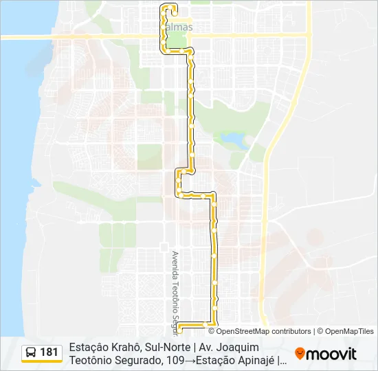 181 Bus Line Map