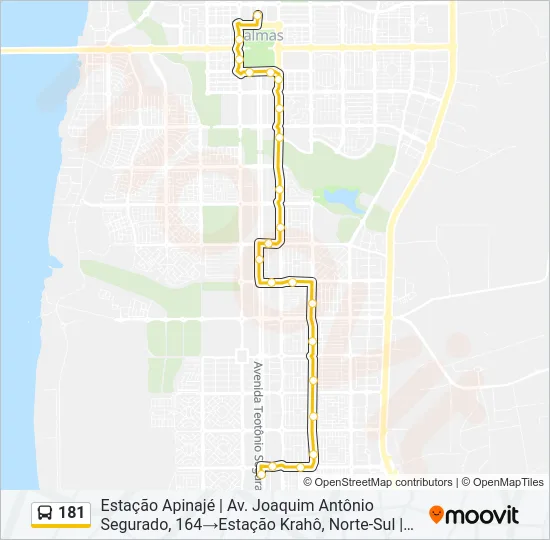 181 Bus Line Map