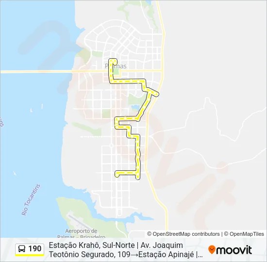 190 Bus Line Map