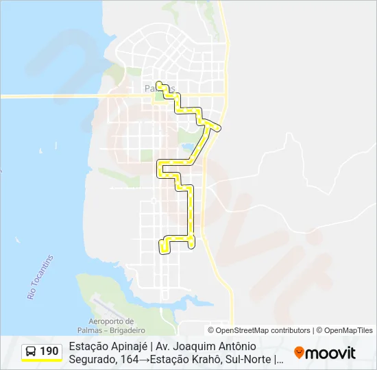 190 Bus Line Map