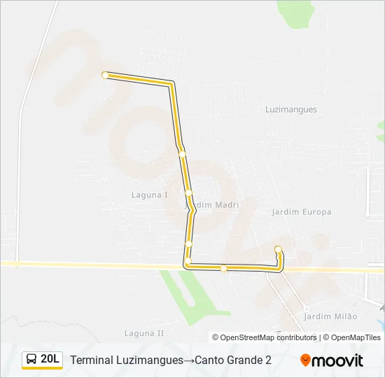 20L Bus Line Map