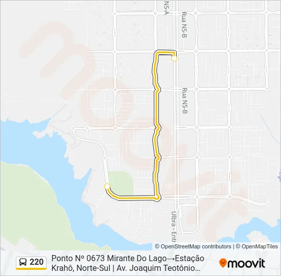 220 Bus Line Map