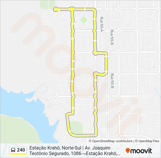 240 Bus Line Map