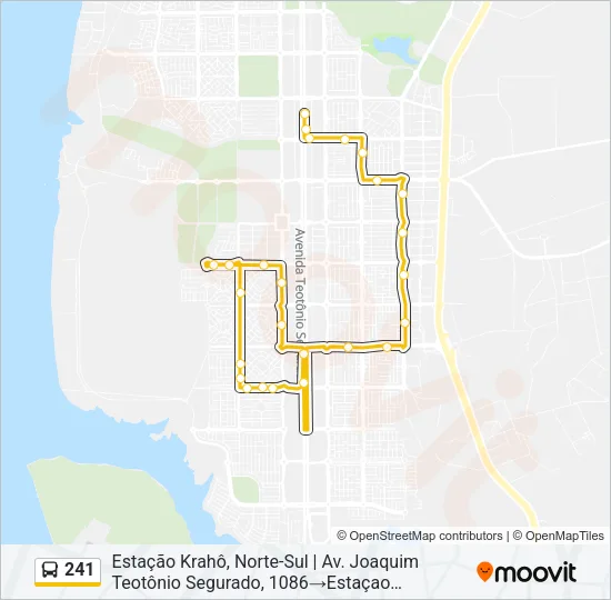 241 Bus Line Map