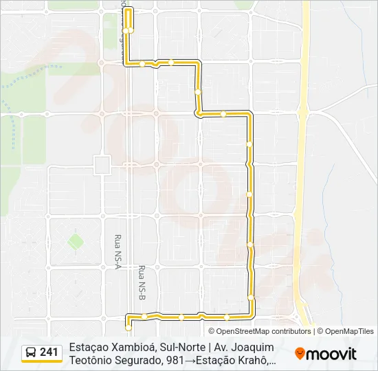 241 Bus Line Map
