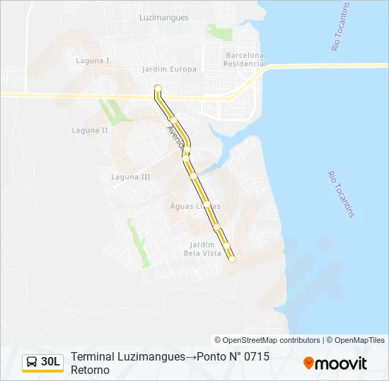 30L Bus Line Map