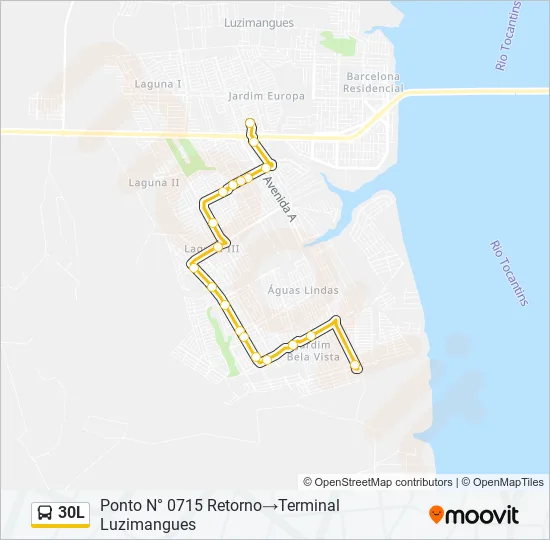 30L Bus Line Map