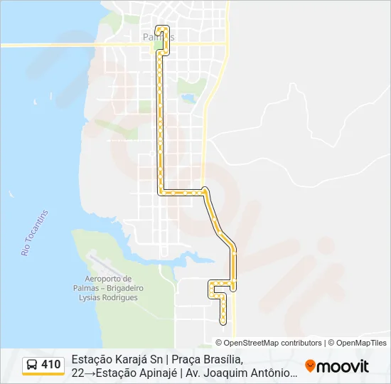 410 Bus Line Map