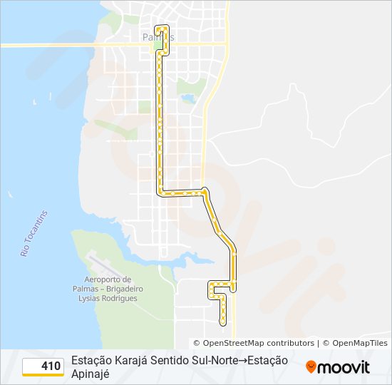 410 bus Line Map