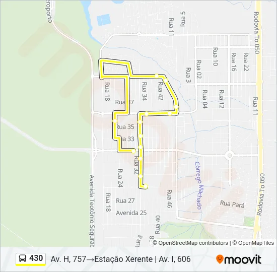430 Bus Line Map