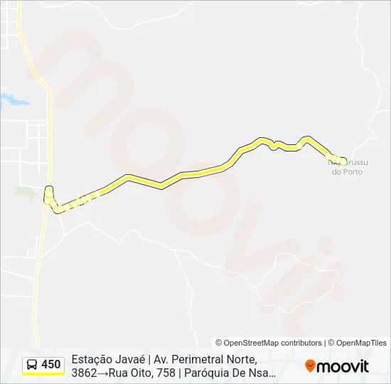 450 Bus Line Map
