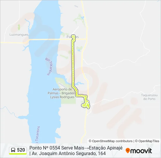 520 Bus Line Map