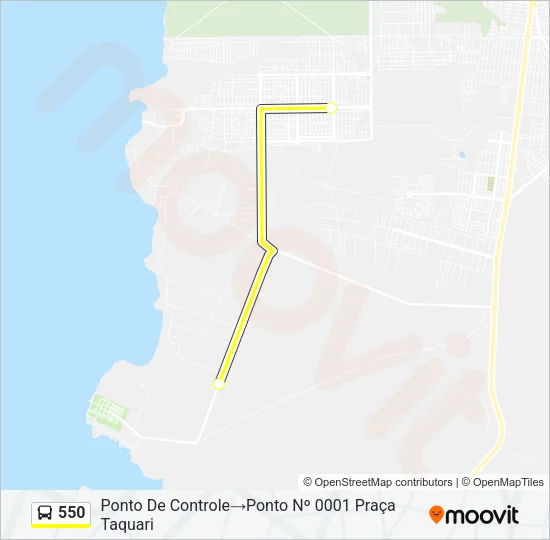 550 Bus Line Map