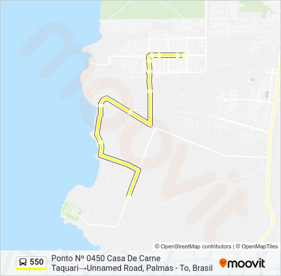 550 Bus Line Map