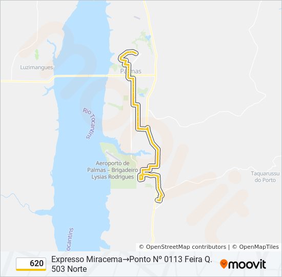 620 bus Line Map