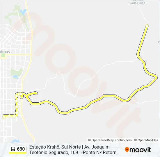 630 Bus Line Map