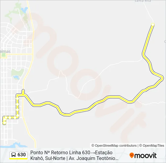 630 Bus Line Map