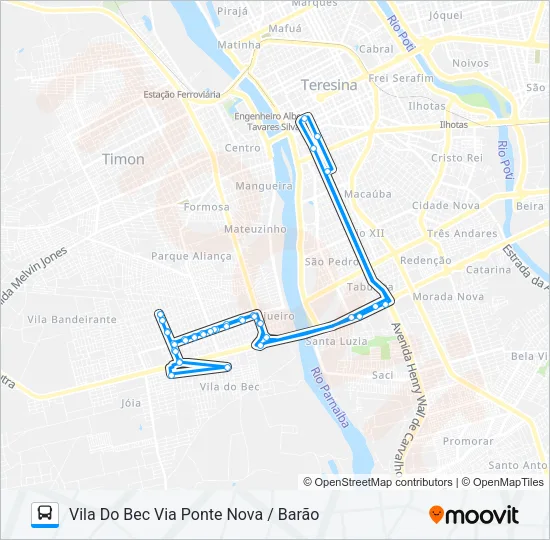 T0650/T1600 Bus Line Map