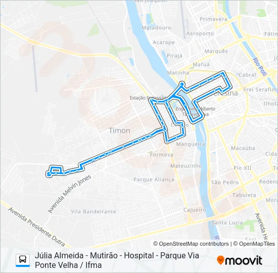T0700/T0710 Bus Line Map