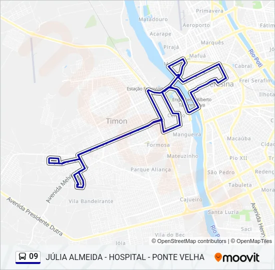 09 Bus Line Map