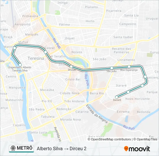 METRÔ Metro Line Map