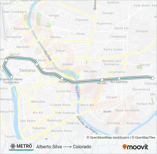 METRÔ Metro Line Map