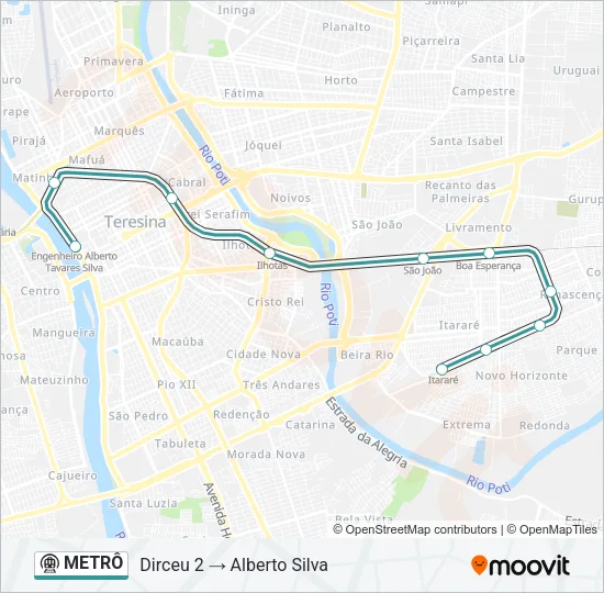 METRÔ Metro Line Map