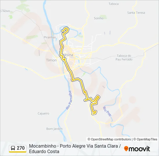 270 Bus Line Map