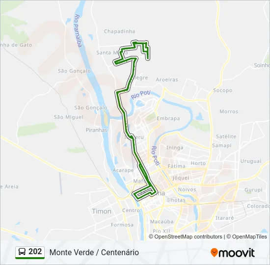 202 Bus Line Map