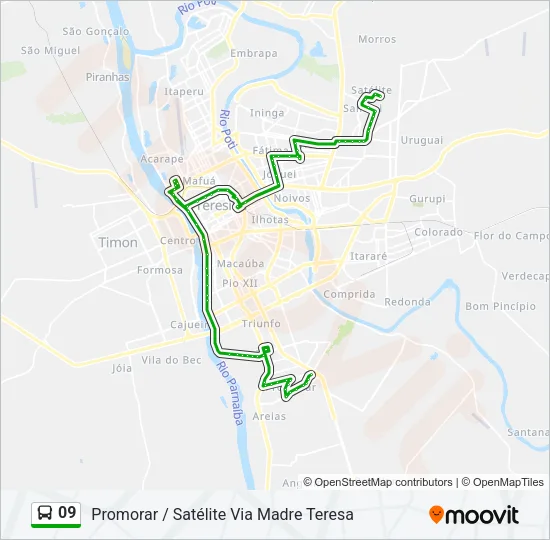 09 Bus Line Map