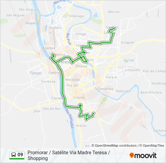 09 Bus Line Map