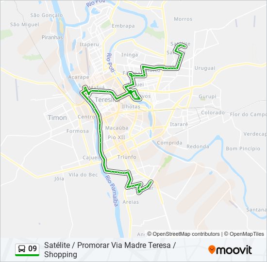 09 bus Line Map