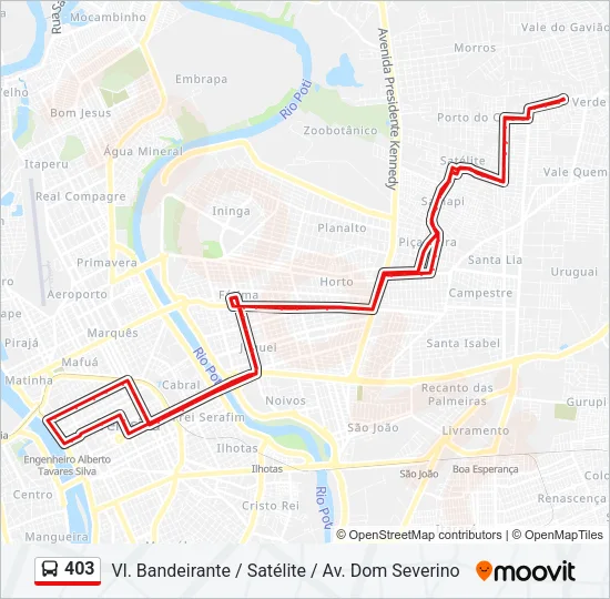 403 Bus Line Map