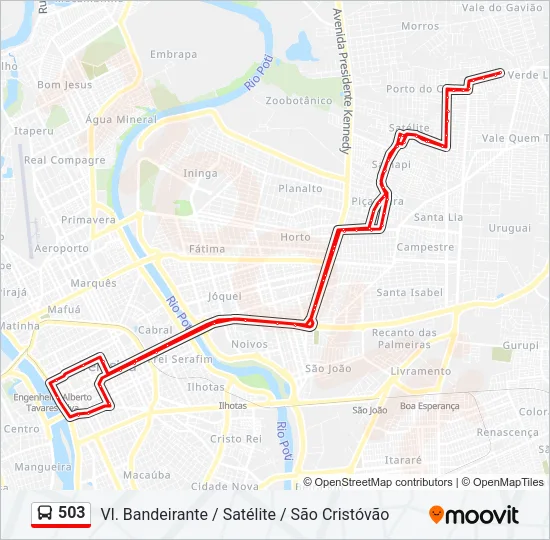 503 Bus Line Map