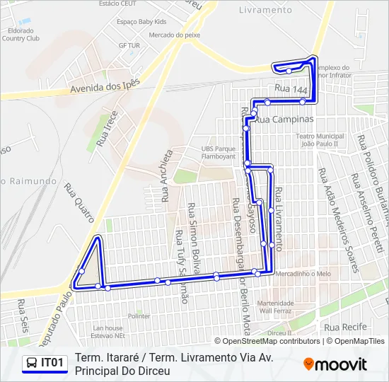 IT01 Bus Line Map