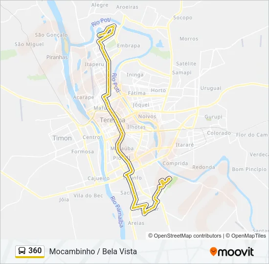 360 Bus Line Map