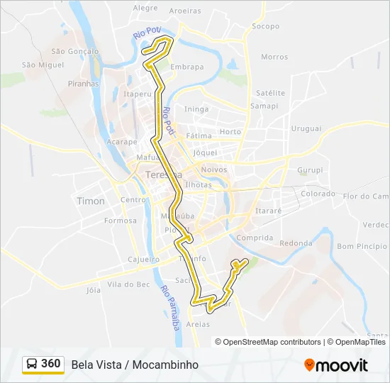 360 Bus Line Map