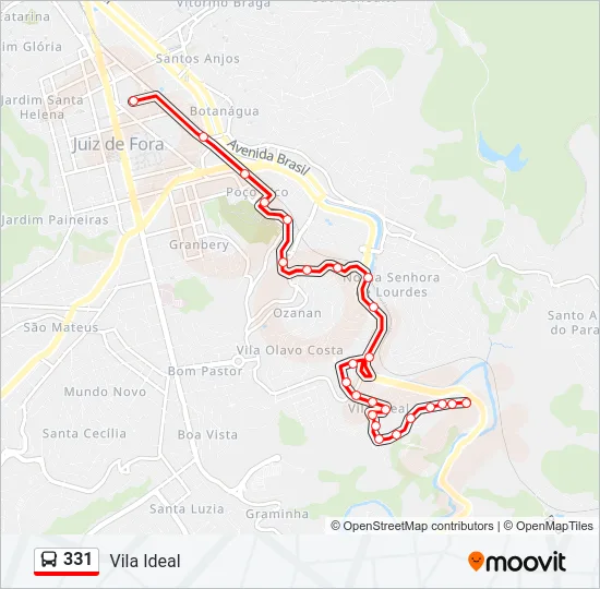 331 Bus Line Map