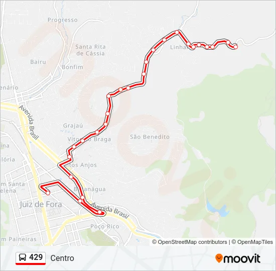 429 Bus Line Map